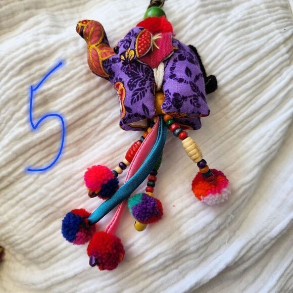 Thai hand made elephant keychains purse charms - Picture 6 of 11